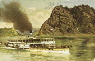 Salondampfer an der Loreley [R]