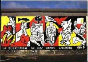 Gemälde von Stefan Cacciatore an der East Side Gallery