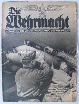 Militärische Fachzeitschrift "Die Wehrmacht" u.a. über die deutschen Truppen in Norwegen