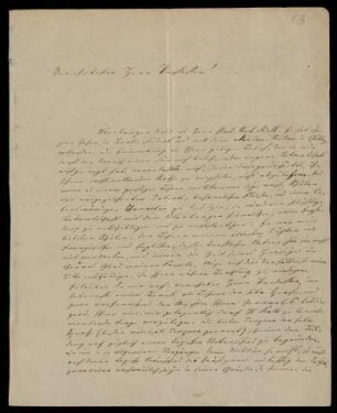 Brief von Simom Heinrich Adolf Herling an Heinrich Ewald, Frankfurt am Main, 12.10.1834