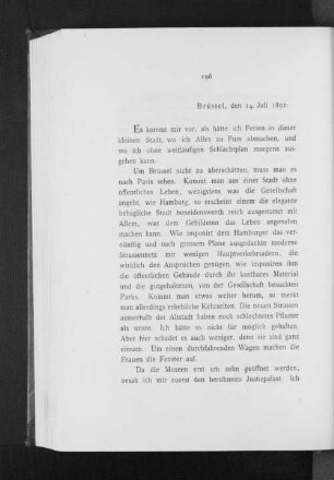 Brüssel, den 14. Juli 1892.