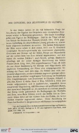 50: Der Ostgiebel des Zeustempels zu Olympia