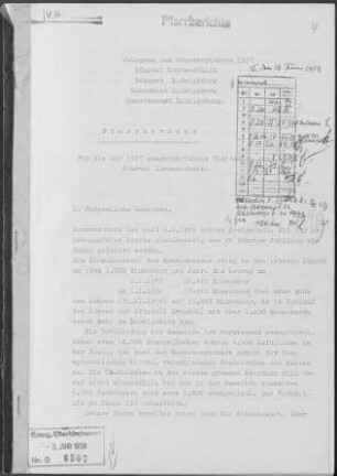 Kornwestheim: Pfarrbericht 1957