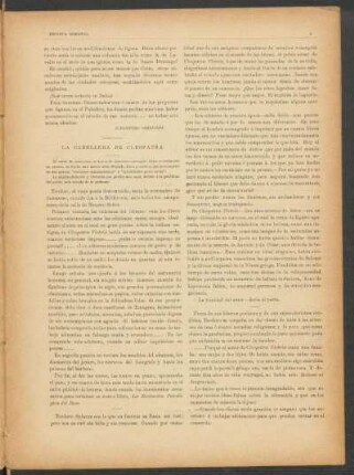 La caballera de Cleopatra