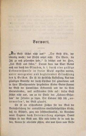 Die päpstlichen Decrete vom 18. Juli 1870, 5. Glaube und Unterwrfung