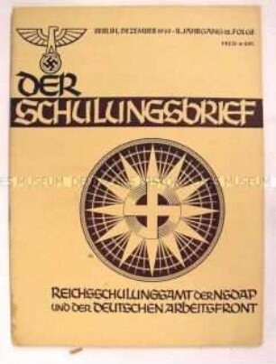 Monatsheft zur Schulung von NSDAP-Funktionären