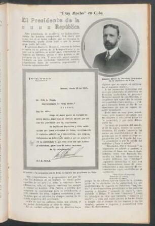 "Fray Mocho" en Cuba : El presidente de la República