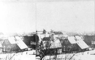 Obercunnersdorf. Ortsansicht mit Liebemühle und Heinrichmühle, 1881, Repro (Bildersammlung Gerhard Hocker, Obercunnersdorf)