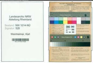 Entnazifizierung Karl Weinheimer , geb. 27.07.1894 (Malermeister)