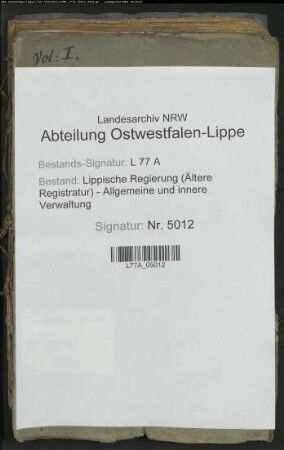 Gesindeordnung, Bd. 1