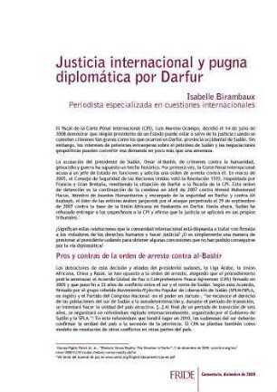 Justicia internacional y pugna diplomática por Darfur