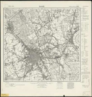 Meßtischblatt 2647 : Krefeld, 1927 : Krefeld. - Aufn. 1892, bericht. 1926, Nachtr. 1927. - 1:25000. - [Berlin]: Reichsamt für Landesaufnahme, 1927. - 1 Kt.