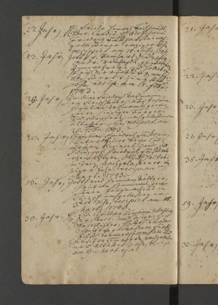 Bürgerbuch der Stadt Zeitz - 1701-1801