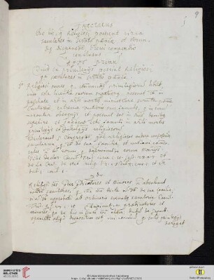 Antonius Lecher: Traktat über die Privilegierung der Religiosen gegenüber den Laien bezüglich Buße und Vergebung, Abschrift: Tractatus de his, quæ Religiosi possunt circa sæculares in sacramento pænitentiæ, et eorundem dispensatione, breui compendio conclusus.