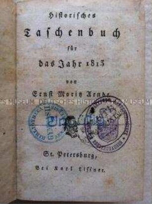 Historisches Taschenbuch für das Jahr 1813