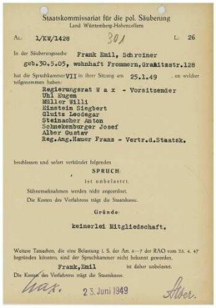 Frank, Emil