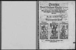 Practica: Durch Nicolaum Winckler Forchemium, Doctorem Medicum, verordneten Physicum vnd Astronomum der Statt Schwebischen Hall Auff das Jar nach Christi Jhesu Geburt. M.D.LXXVII.