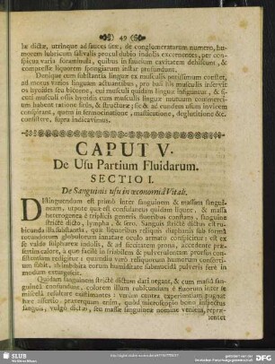 Caput V. De Usu Partium Fluidarum