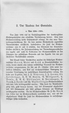 2. Der Ausbau der Gemeinde.