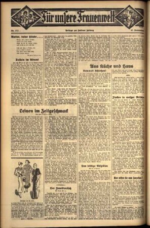 Dritte Ausgabe vom Mittwoch, den 27. November 1935.