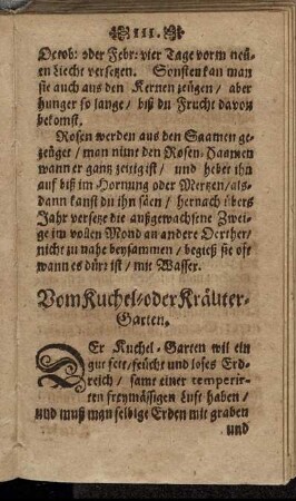 Vom Kuchel- oder Kräutergarten.