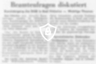 Beamtenfragen diskutiert