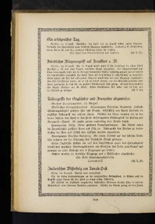Feindlicher Fliegerangriff auf Frankfurt a. M.