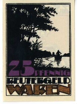 Geldschein / Notgeld, 25 Pfennig, 1921