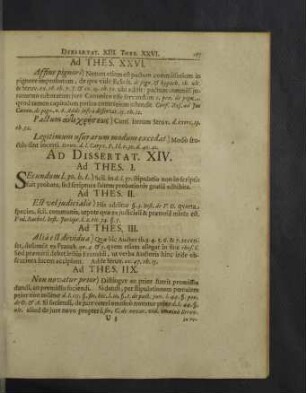 Ad Dissertat. XIV. - XIIX.