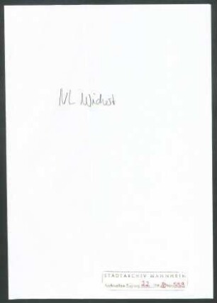 Materialsammlung (handschriftlich), Band 1