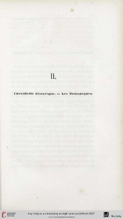 II. Chevalerie historique - Les Teutoniques