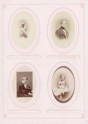 links oben: Unbekannt (Dame) rechts oben: Unbekannt (Herr) links unten: Unbekannt (Dame) rechts unten: Unbekannt (Kleinkind)