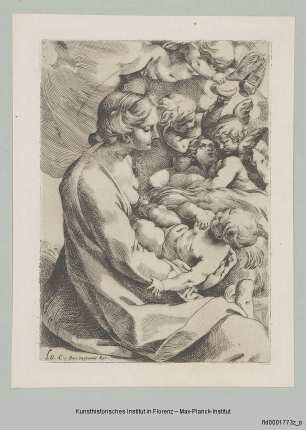 Madonna mit dem Jesusknaben und Engeln (Faksimile)