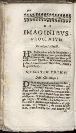 De Imaginibus.