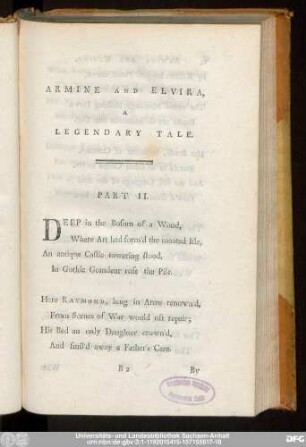 Armine And Elvira, A Legendary Tale. Part II.