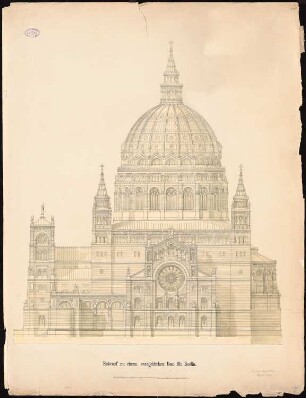 Berliner Dom: Seitenansicht