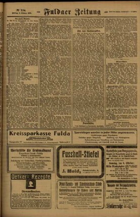 Zweite Ausgabe vom Freitag, den 08. Oktober 1920.