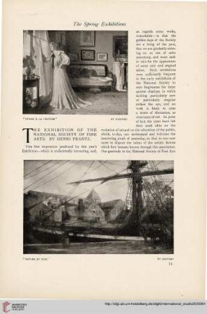 20.1903 =Nr 77: The exhibition of the National Society of Fine Arts