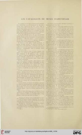 14: Les catalogues du musée d'Amsterdam