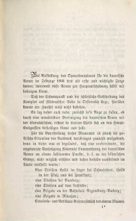 Ursachen und Wirkungen der bayerischen Kriegführung im Feldzuge 1866