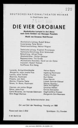 Die vier Grobiane