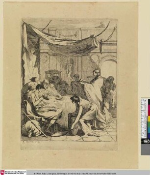 [Beherbergung der Fremden; Donner l'hospitalité aux voyageurs]
