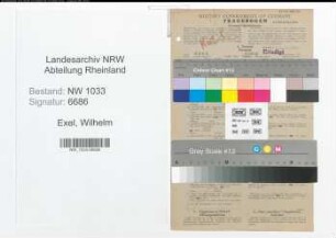 Entnazifizierung Wilhelm Exel , geb. 16.09.1897 (Polizeibeamter)