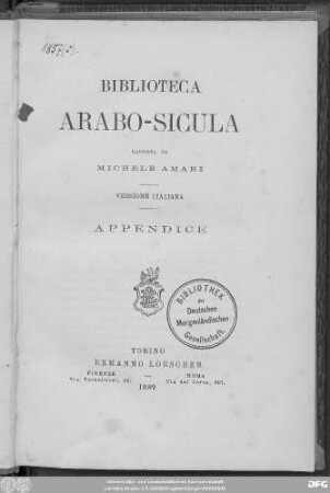 Appendice: Biblioteca Arabo-Sicula : Versione Italiana