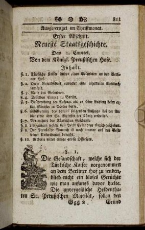 Erster Abschnitt. Neueste Staatsgeschichte.