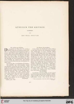 Künstler und Kritiker: Glossen
