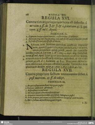 Regula XVII. Contra proprium factum nemo venire debet