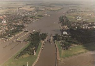 Schleusengruppe Brunsbüttel 1985/Nord-Ostsee-Kanal