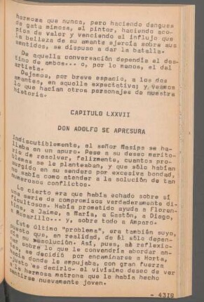 Capítulo LXXVII - Don Adolfo se apresura