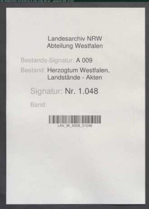 Landtagsabschied (undatiertes Konzept?)